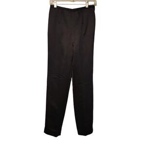 Dana Buchman Classic Dress Pants‎ Black Satiny Shiny Career Womens Size 4 EUC